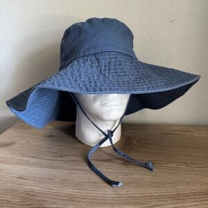 NWT Hurley Blue Villa‎ Del Sol Wide Brim Hat OSFM
